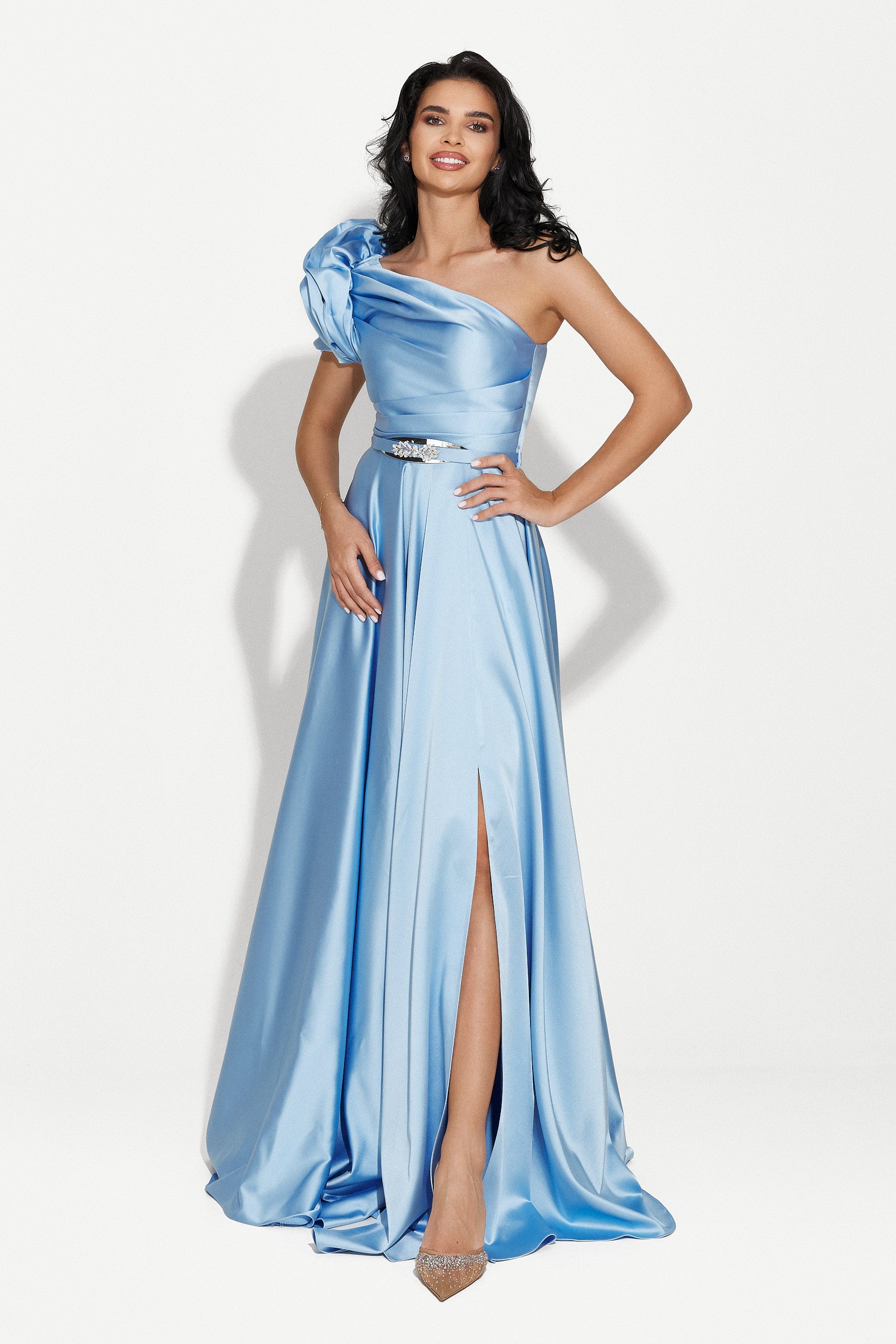 Дълга синя дамска рокля Cimone Bogas