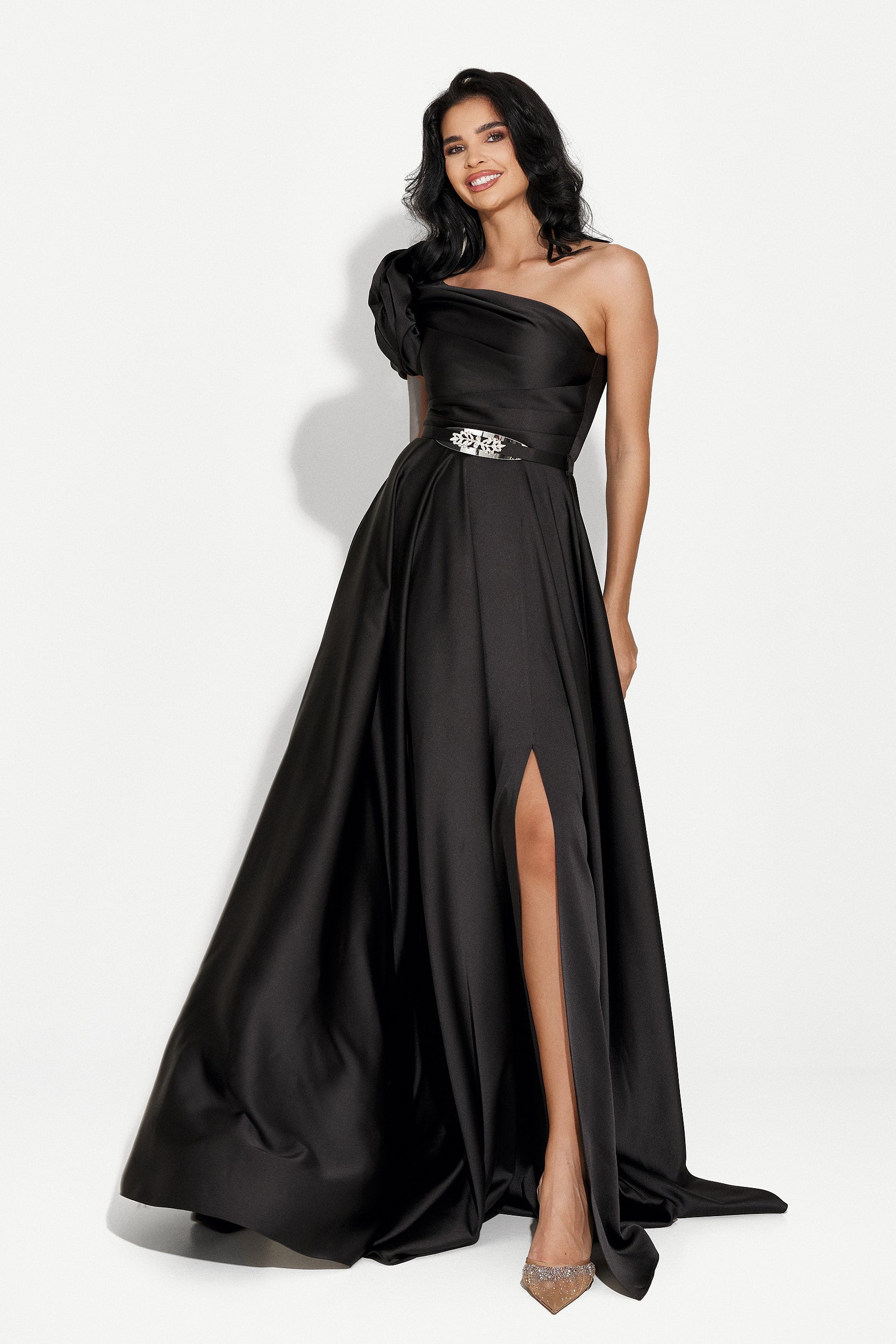 Дълга черна дамска рокля Cimone Bogas