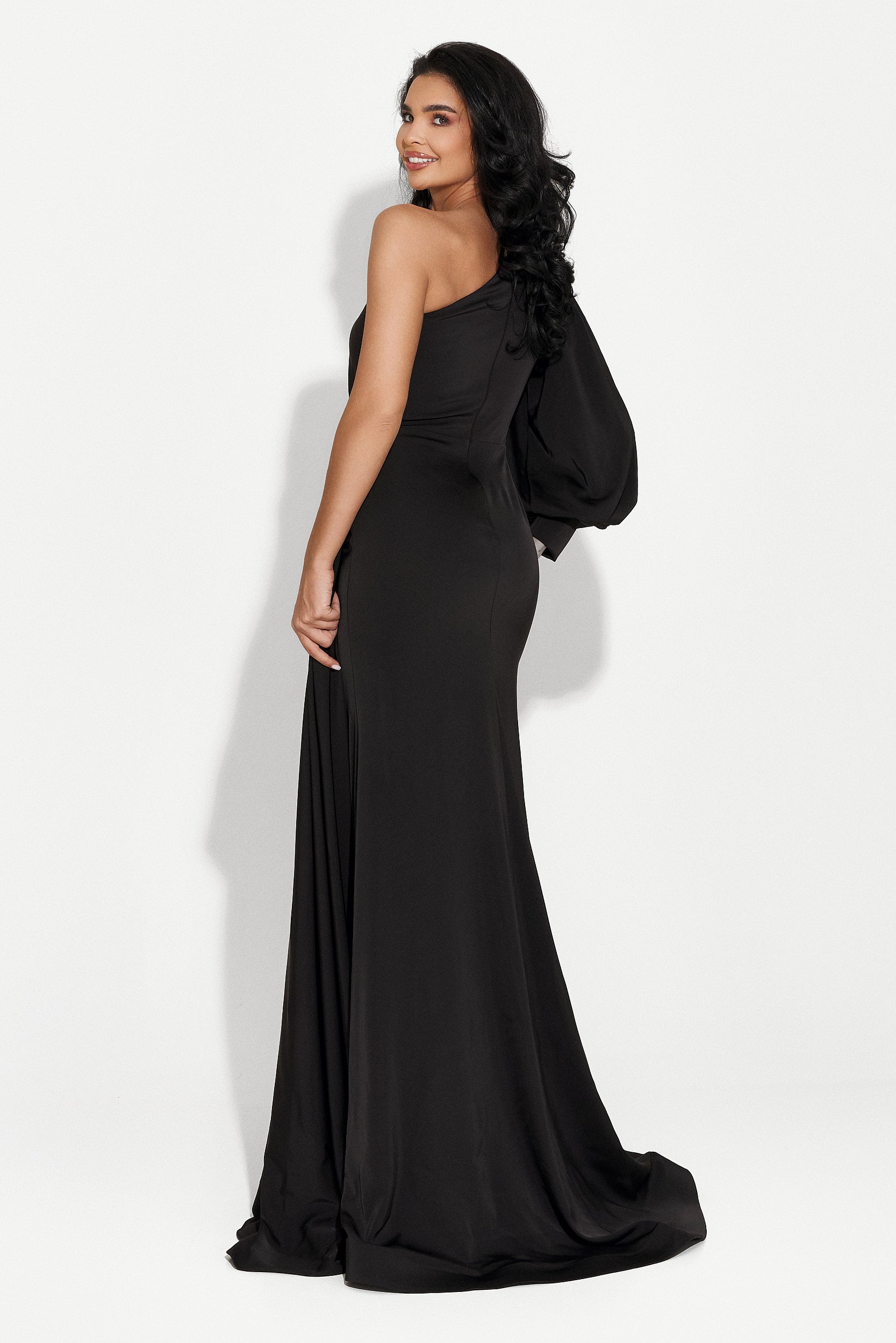 Дълга черна дамска рокля Eriosa Bogas