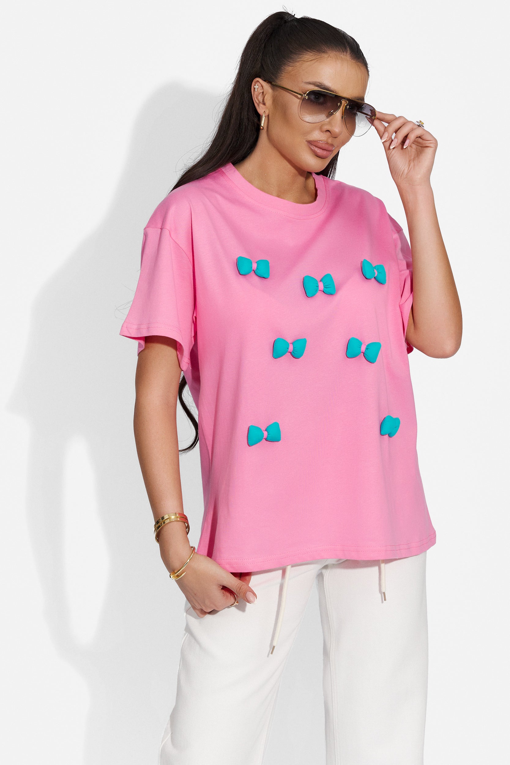 Noutany Bogas обикновена розова дамска тениска