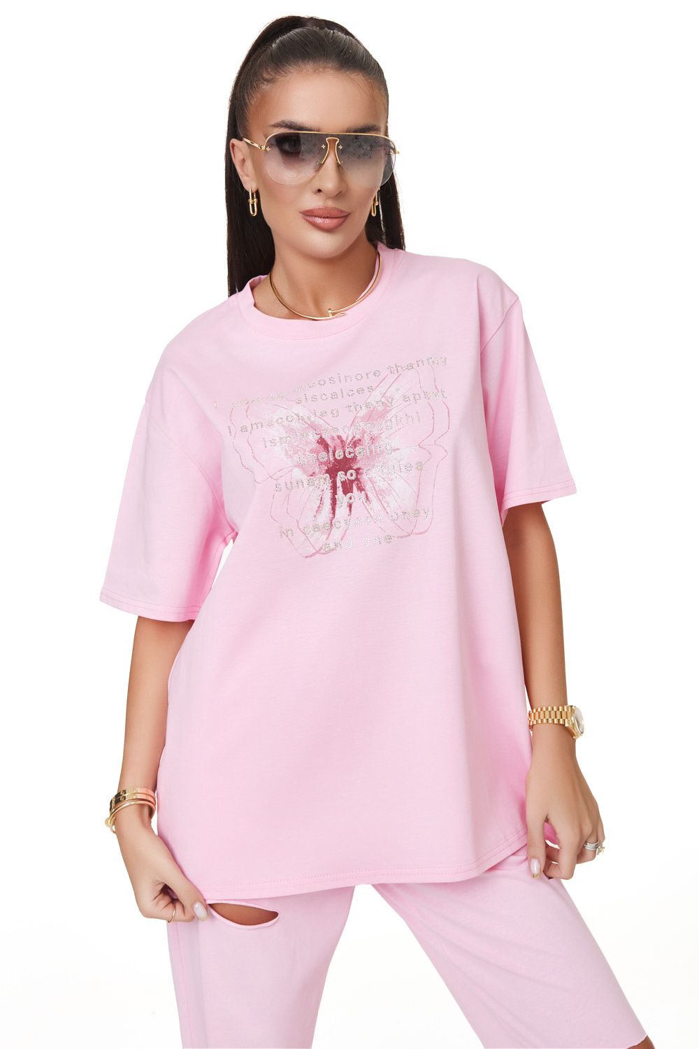 Дамска ежедневна розова тениска Ralisa Bogas